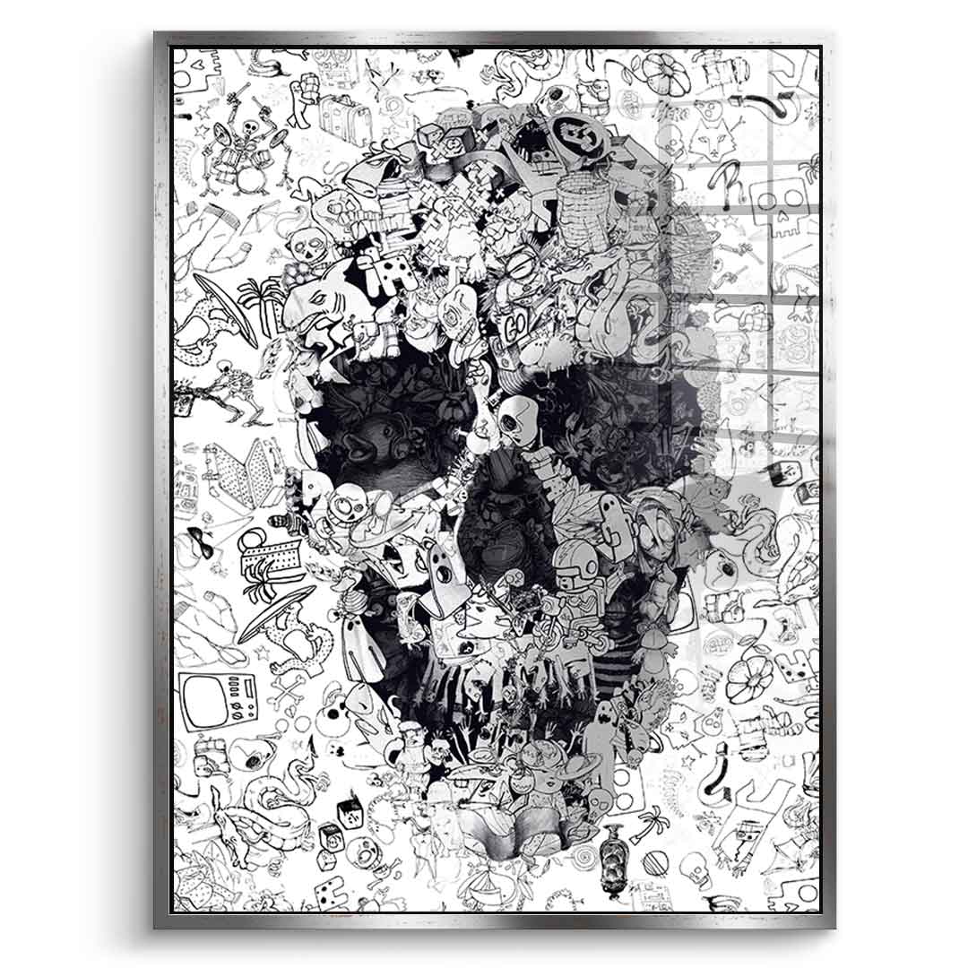 Doodle Puzzle - Acrylglas