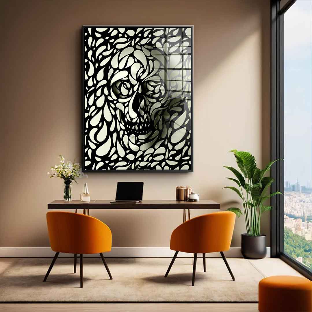 Drop Skull - Acrylglas
