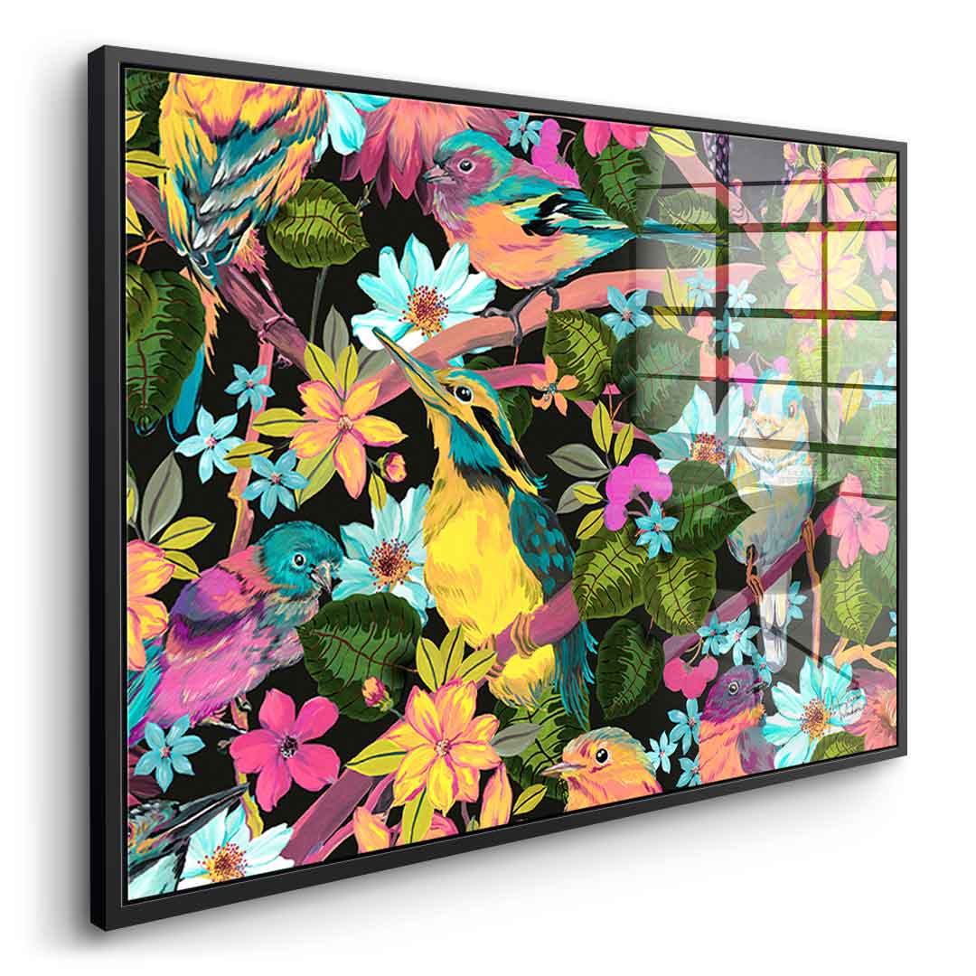 Flowers and Birds - Acrylglas