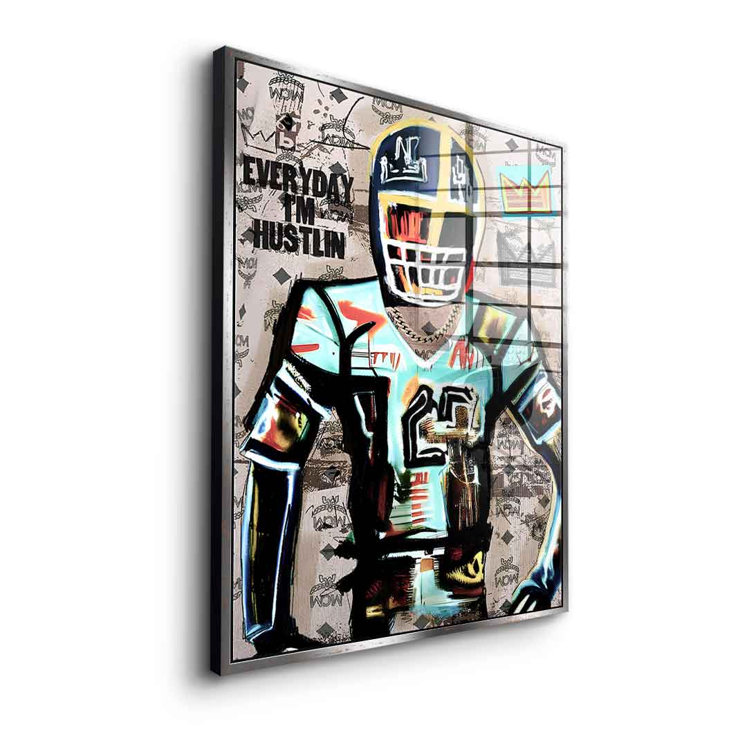 Football Hustlin - Szkło akrylowe