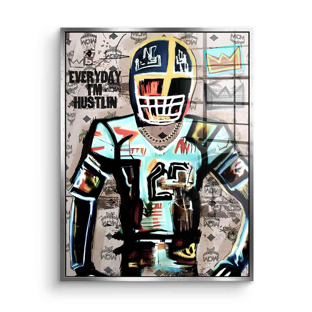 Football Hustlin - Szkło akrylowe