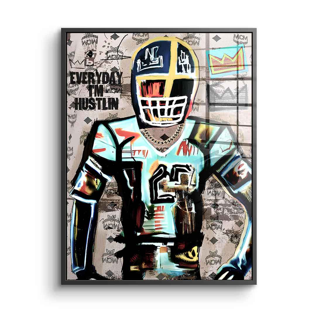 Football Hustlin - Szkło akrylowe