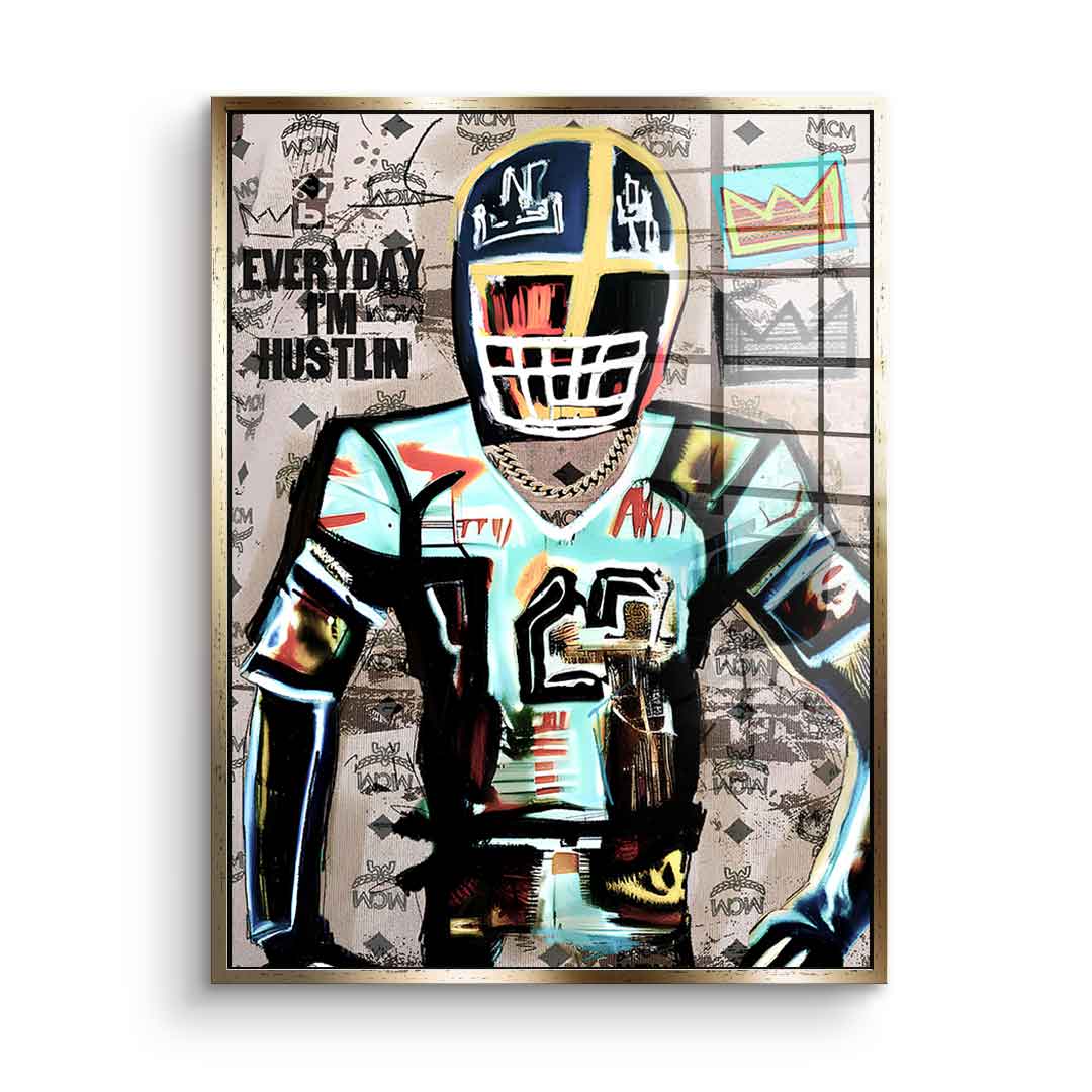 Football Hustlin - Szkło akrylowe