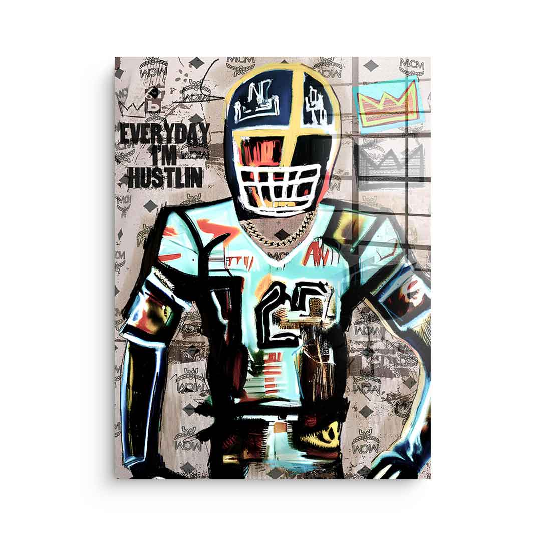 Football Hustlin - Szkło akrylowe