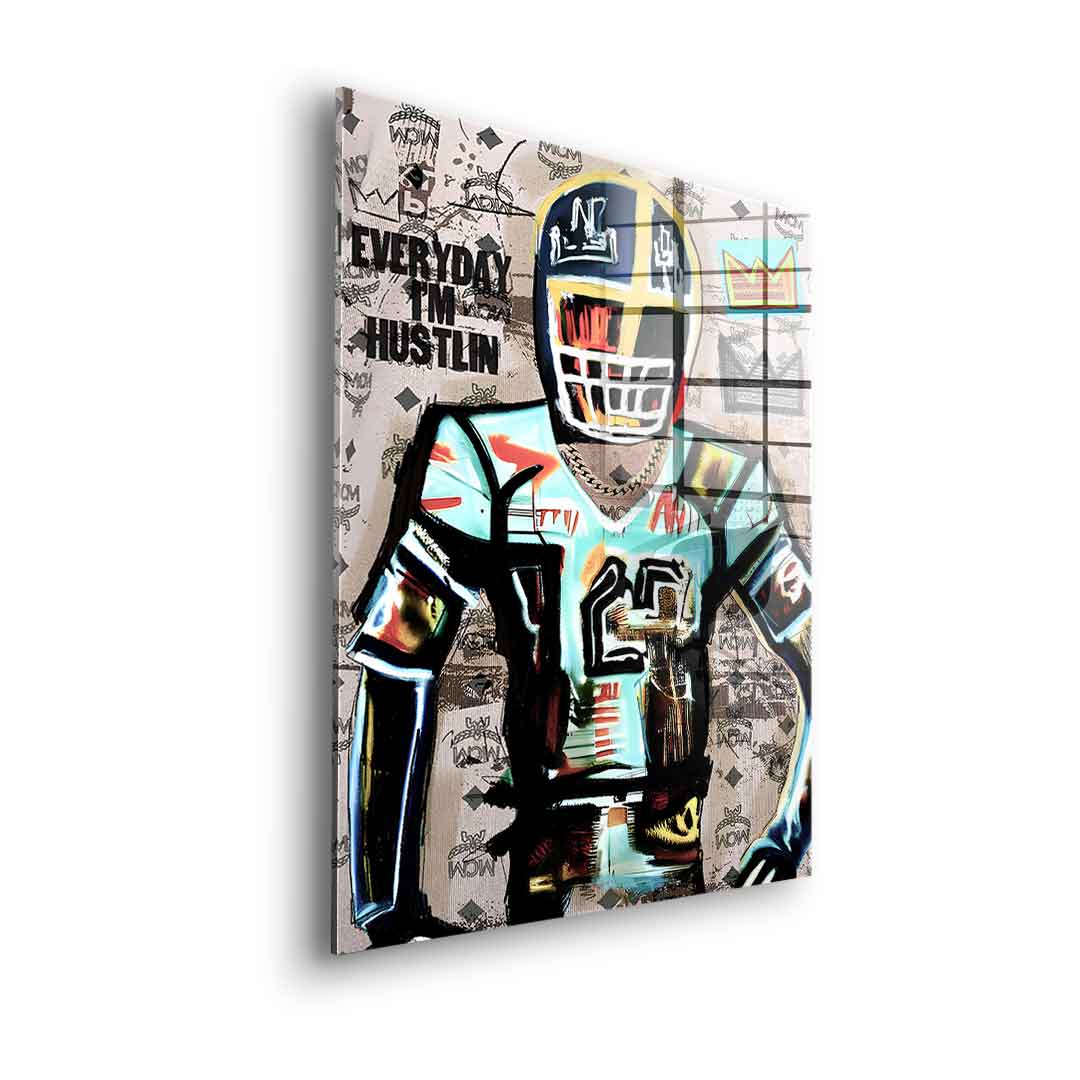 Football Hustlin - Szkło akrylowe