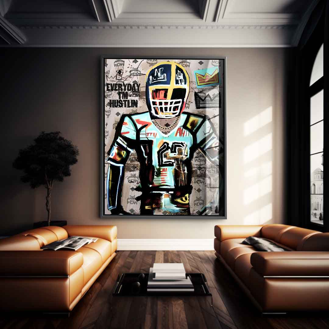 Football Hustlin - Szkło akrylowe
