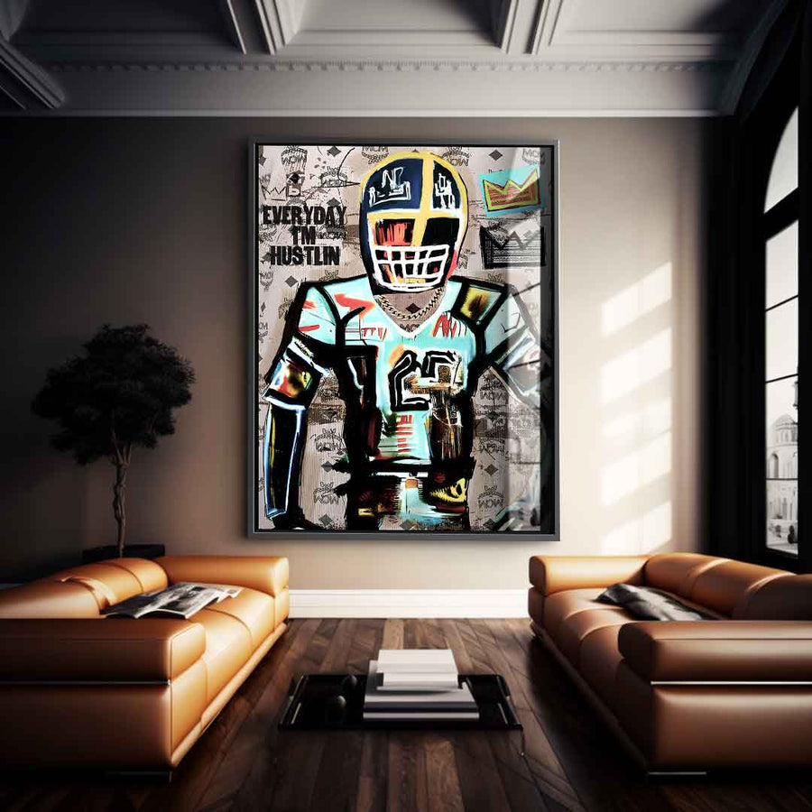Football Hustlin - Szkło akrylowe