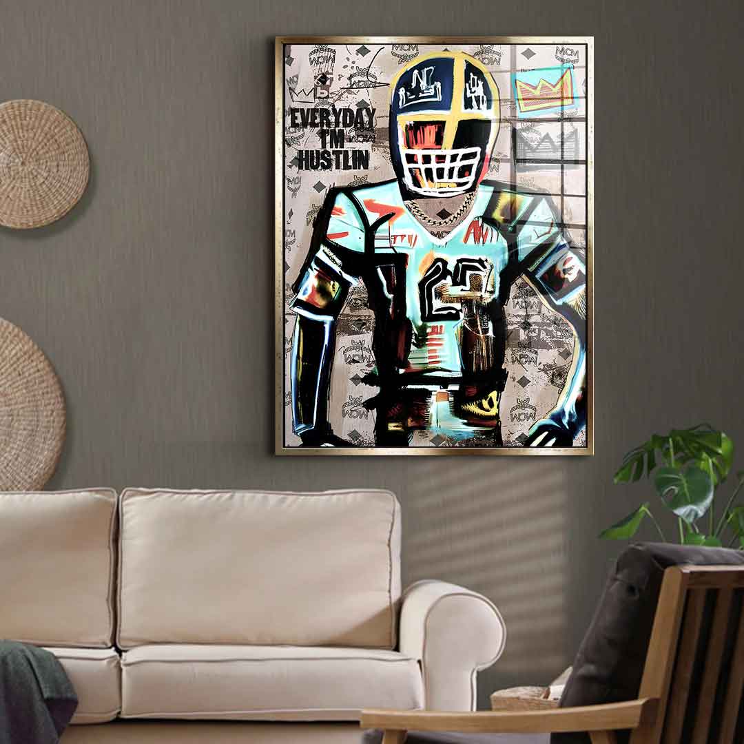 Football Hustlin - Szkło akrylowe