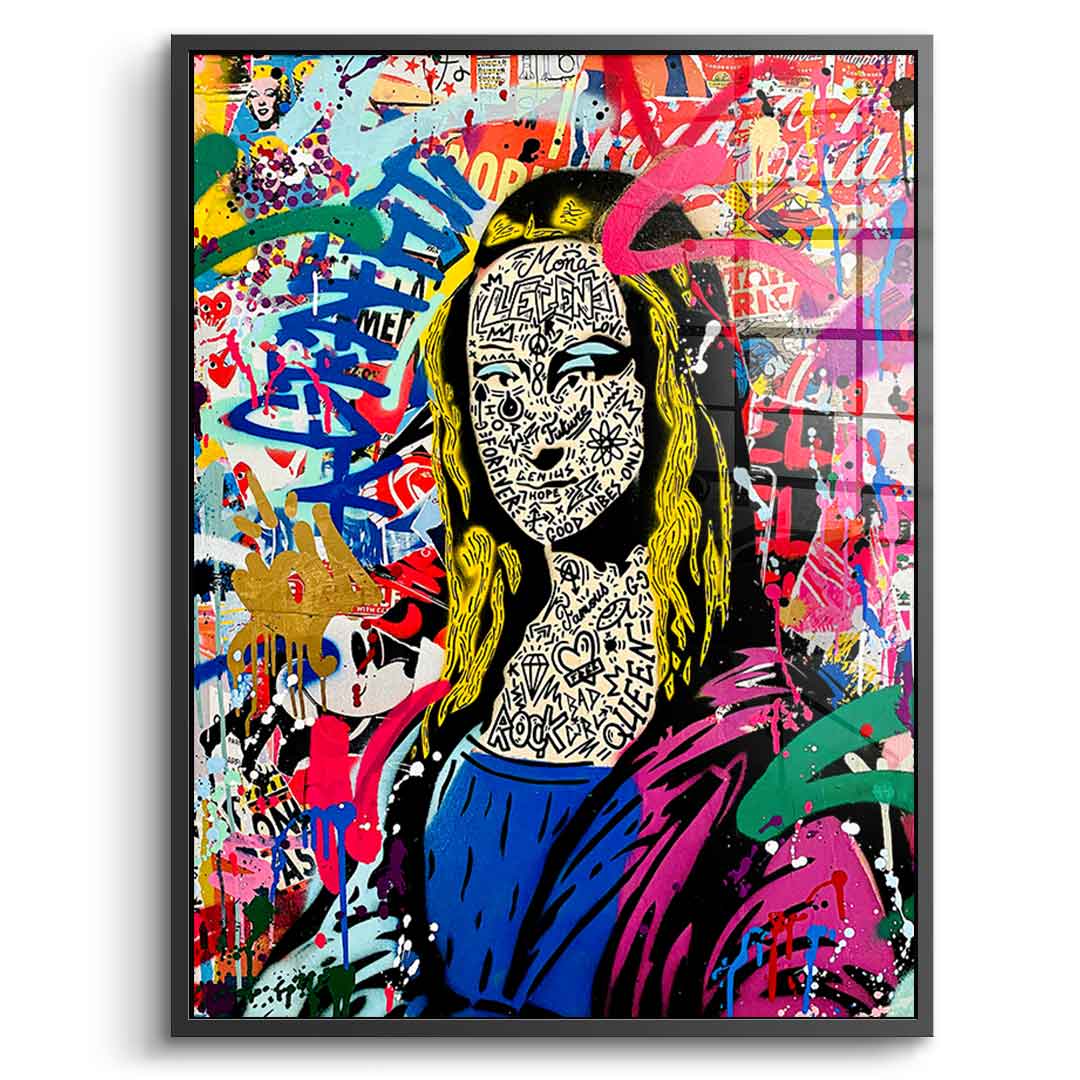 GRAFFITI MONA - Acrylglas
