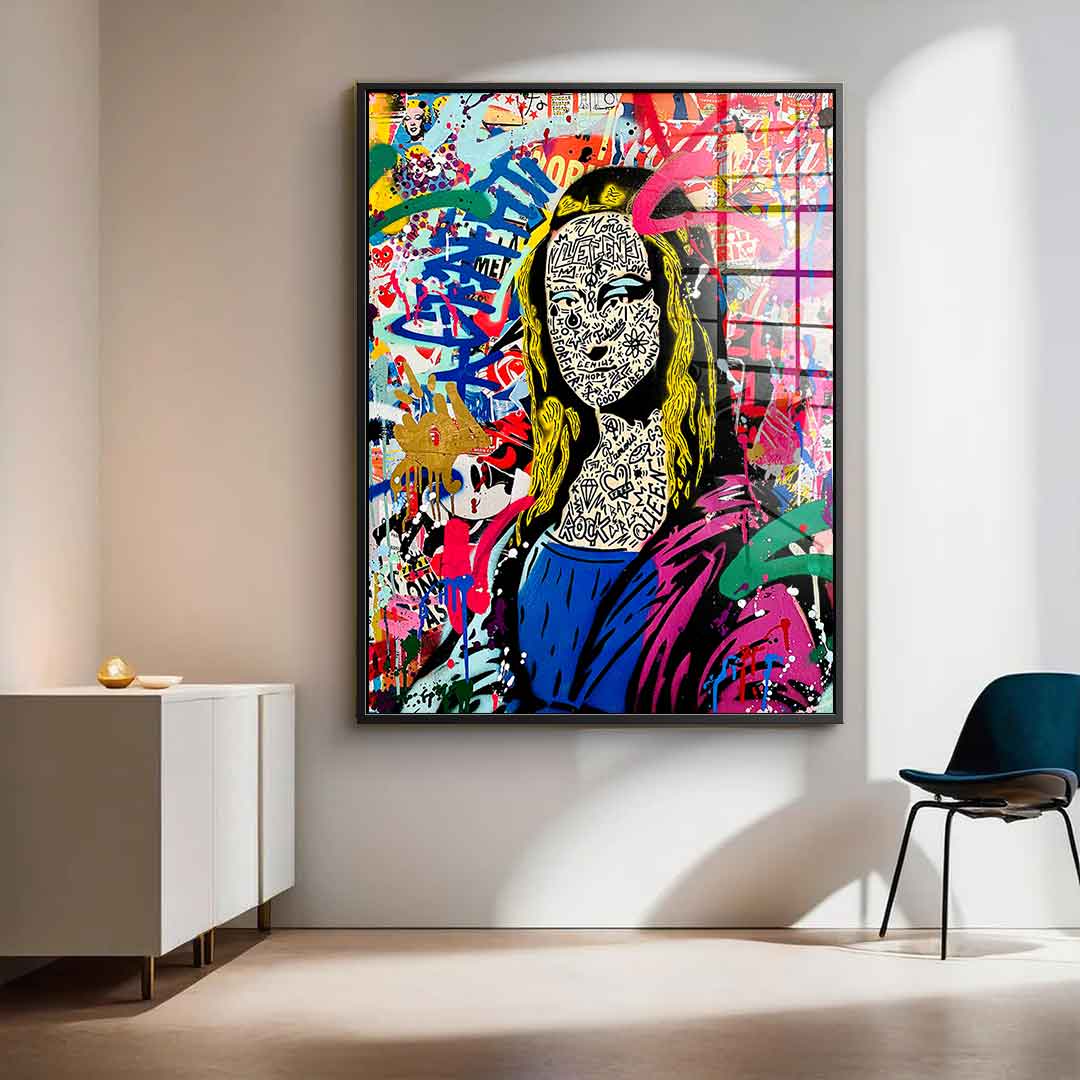 GRAFFITI MONA - Acrylglas