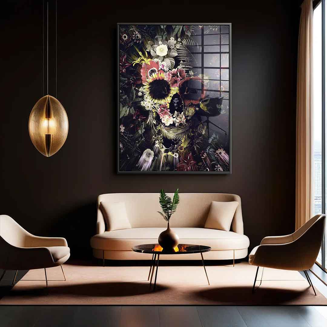 Garden Skull - Acrylglas