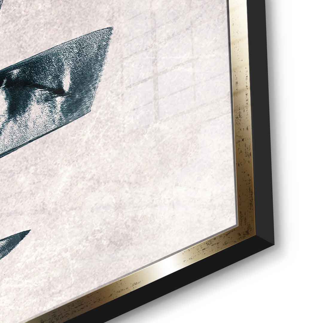 Glitch Skull – szkło akrylowe
