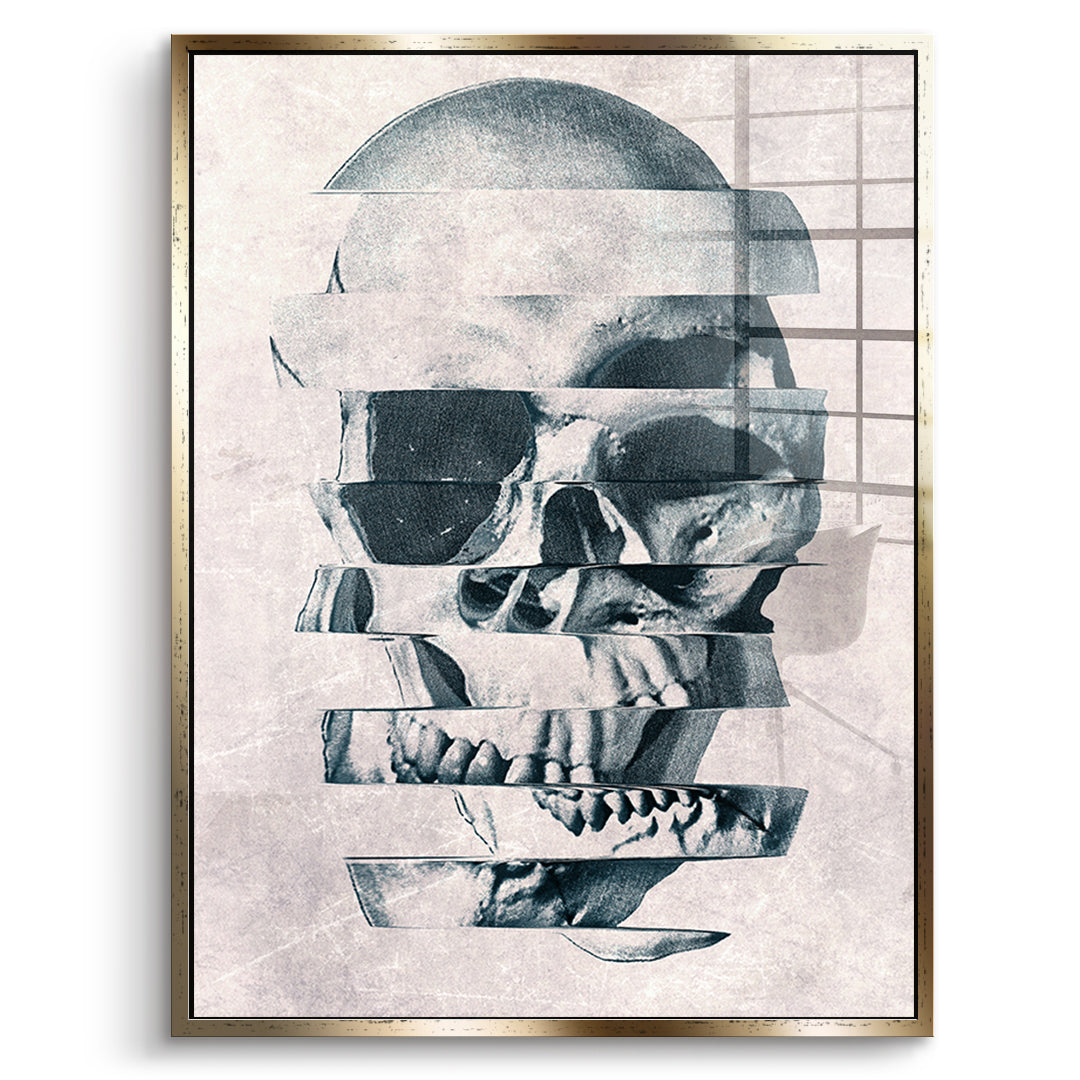 Glitch Skull – szkło akrylowe