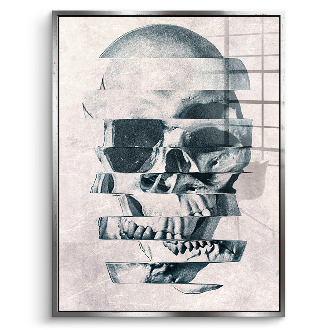 Glitch Skull – szkło akrylowe