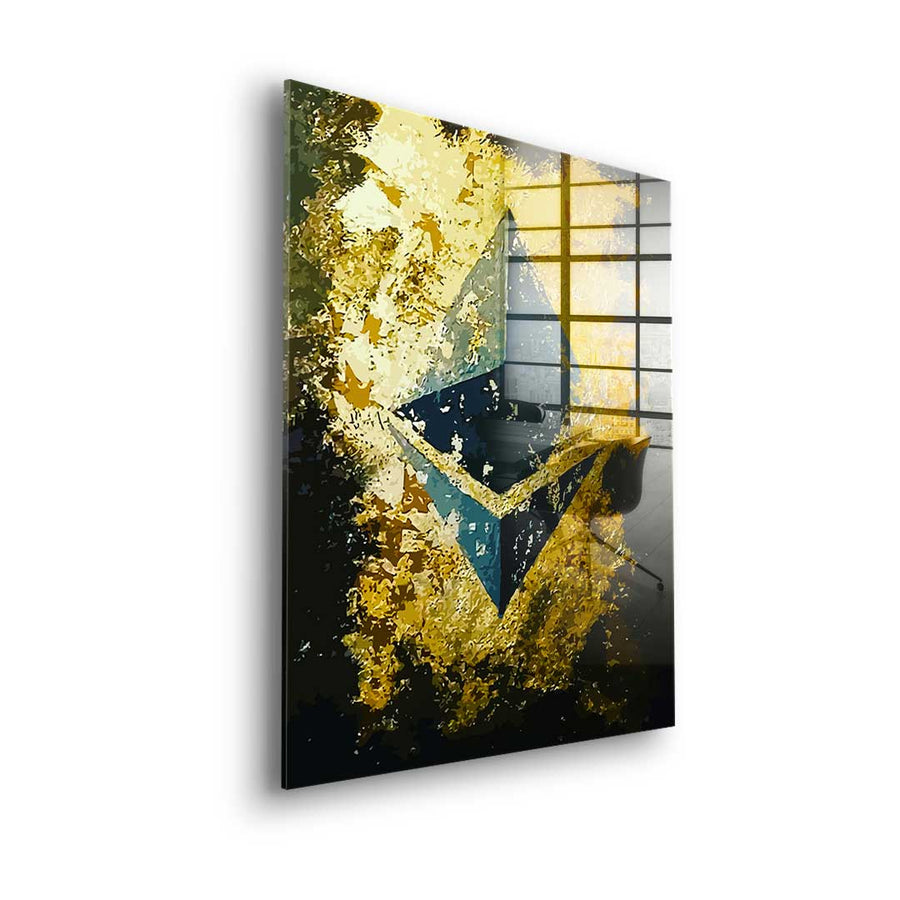 Golden Ethereum - Acrylglas