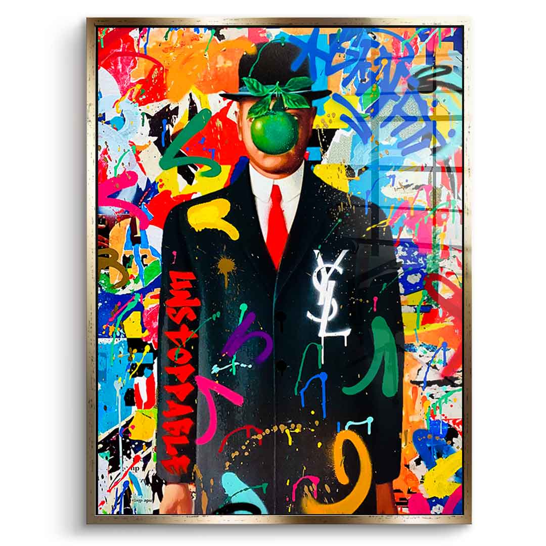 Graffiti Magritte - Acrylglas