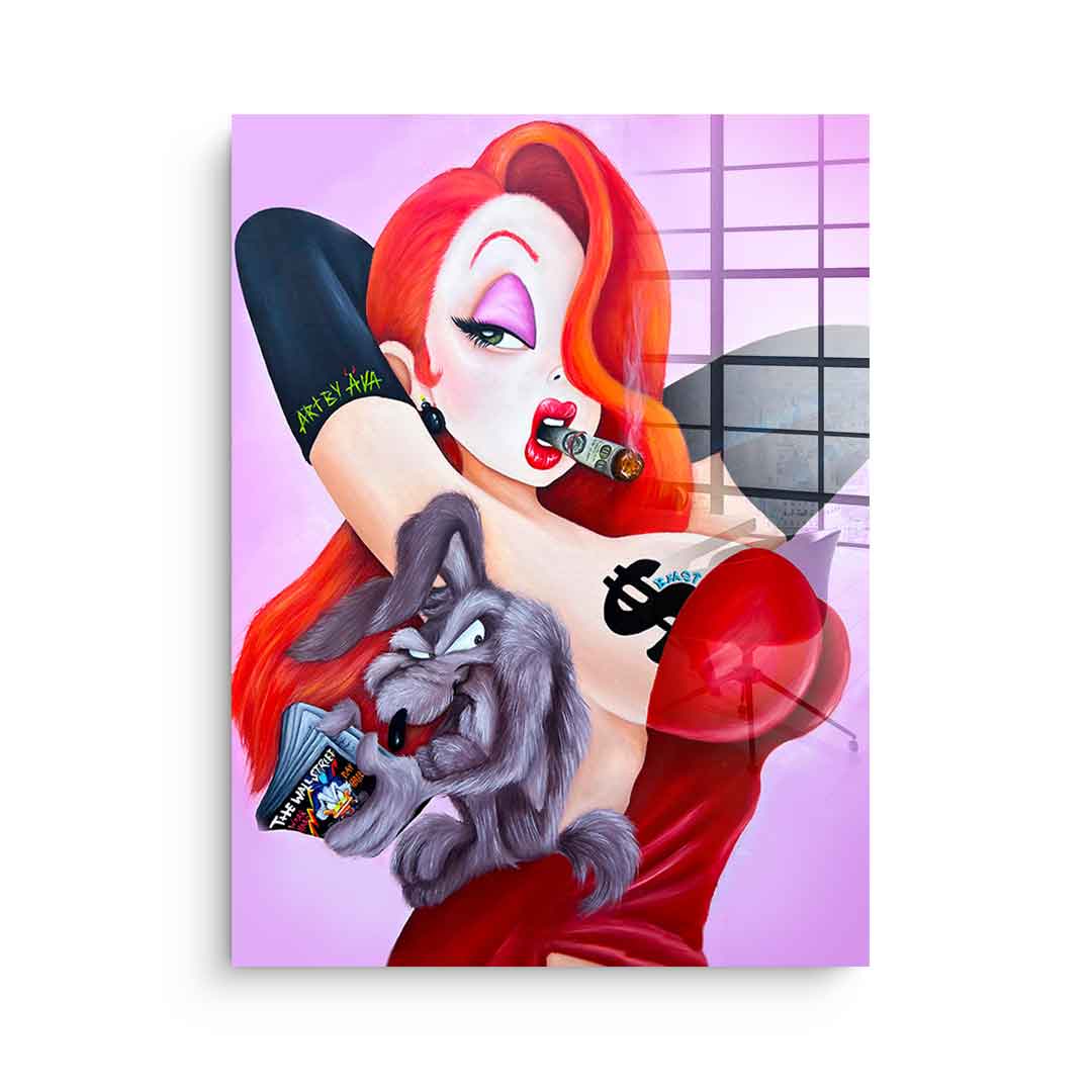 Posing Jessica Rabbit - Acrylglas