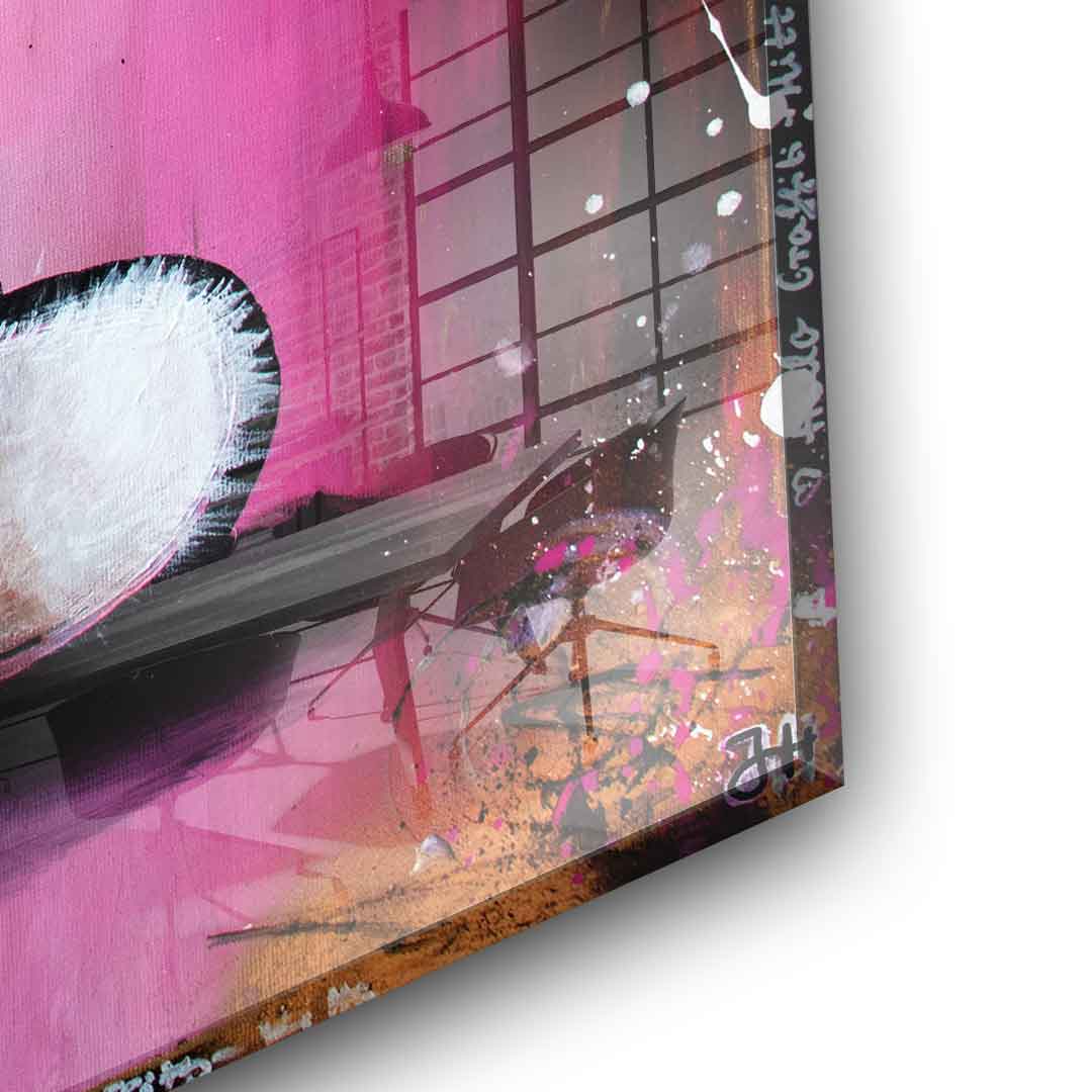 Hello Graffiti Kitty - Acrylglas