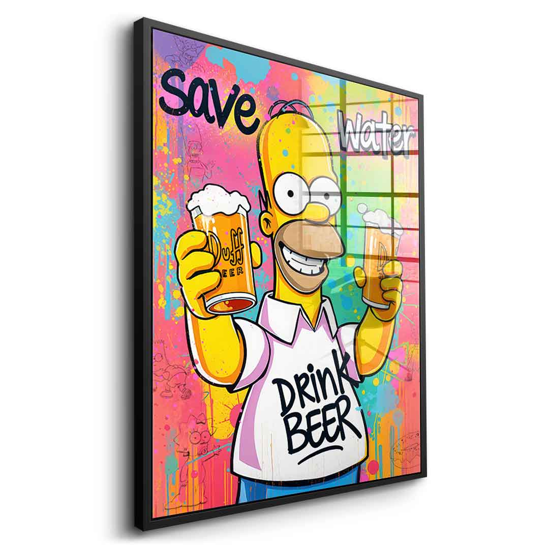 Homer Beer - Acrylglas