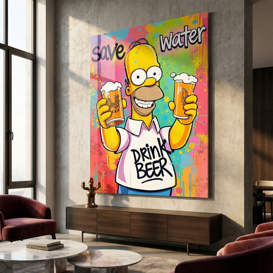 Homer Beer - Acrylglas