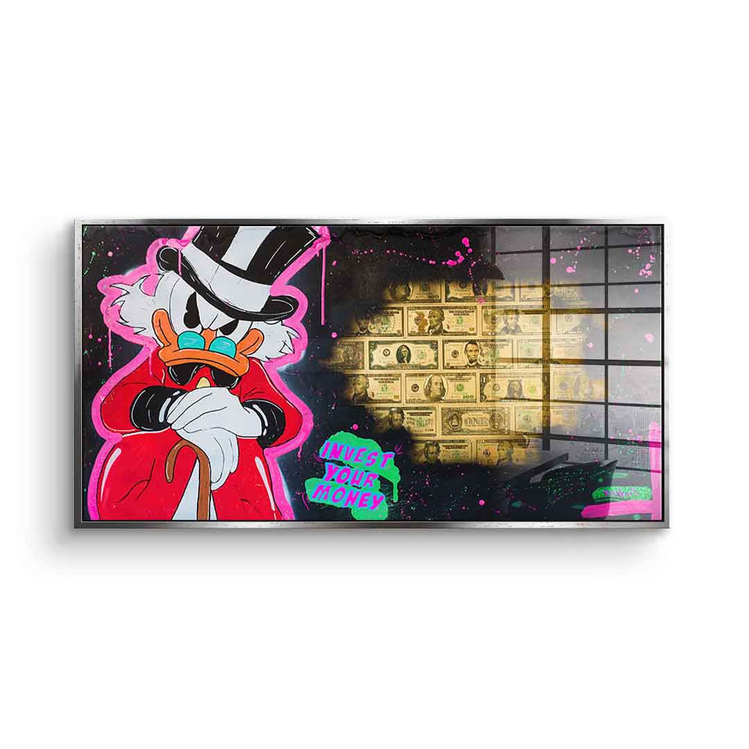 Invest your money - Acrylglas