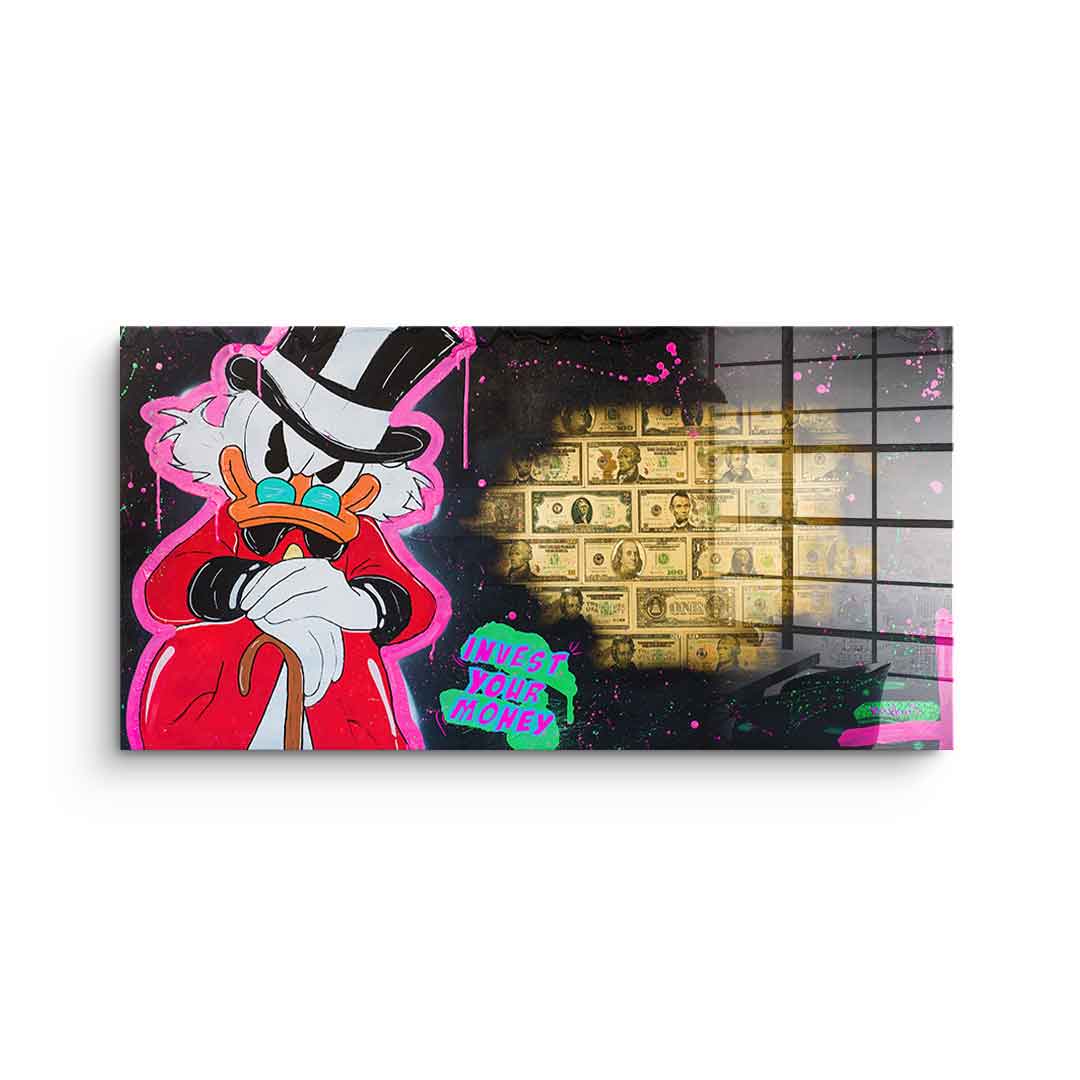 Invest your money - Acrylglas