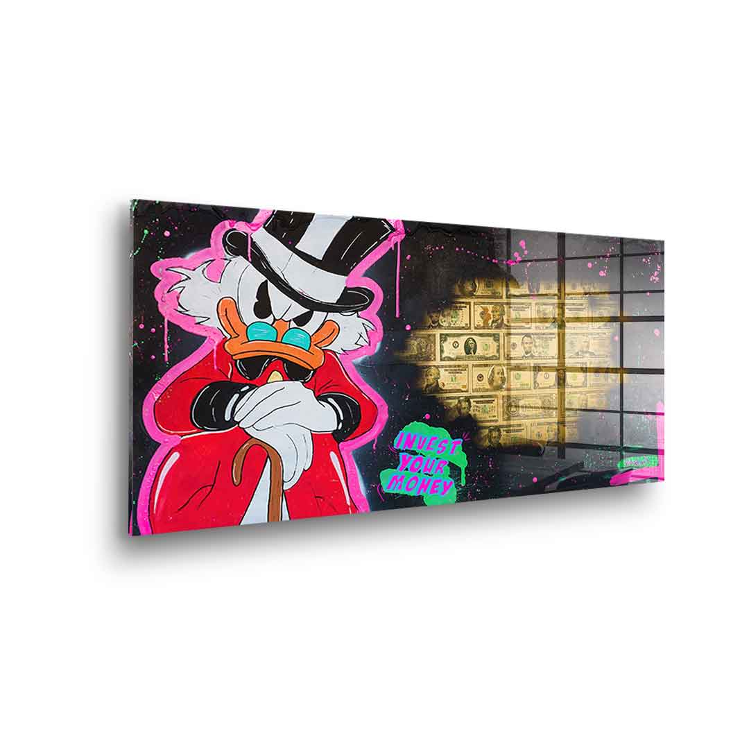 Invest your money - Acrylglas