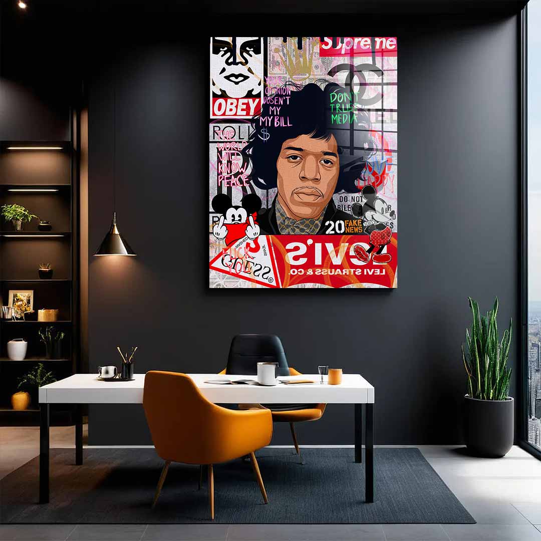 Jimmy Hendrix - Acrylic glass