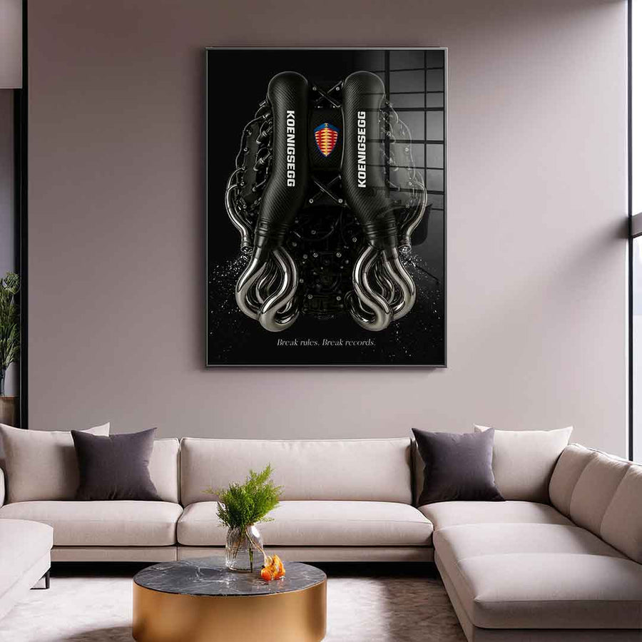 Koenigsegg Engine - Acrylic glass