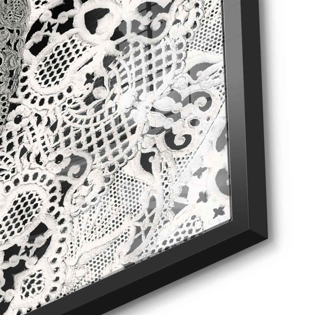 Lace Skull - Acrylglas