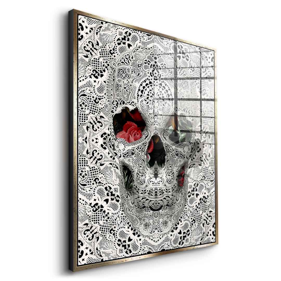 Lace Skull - Acrylglas