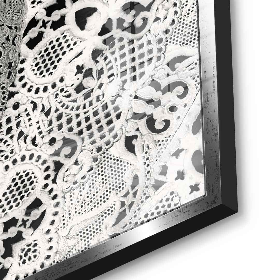 Lace Skull - Acrylglas