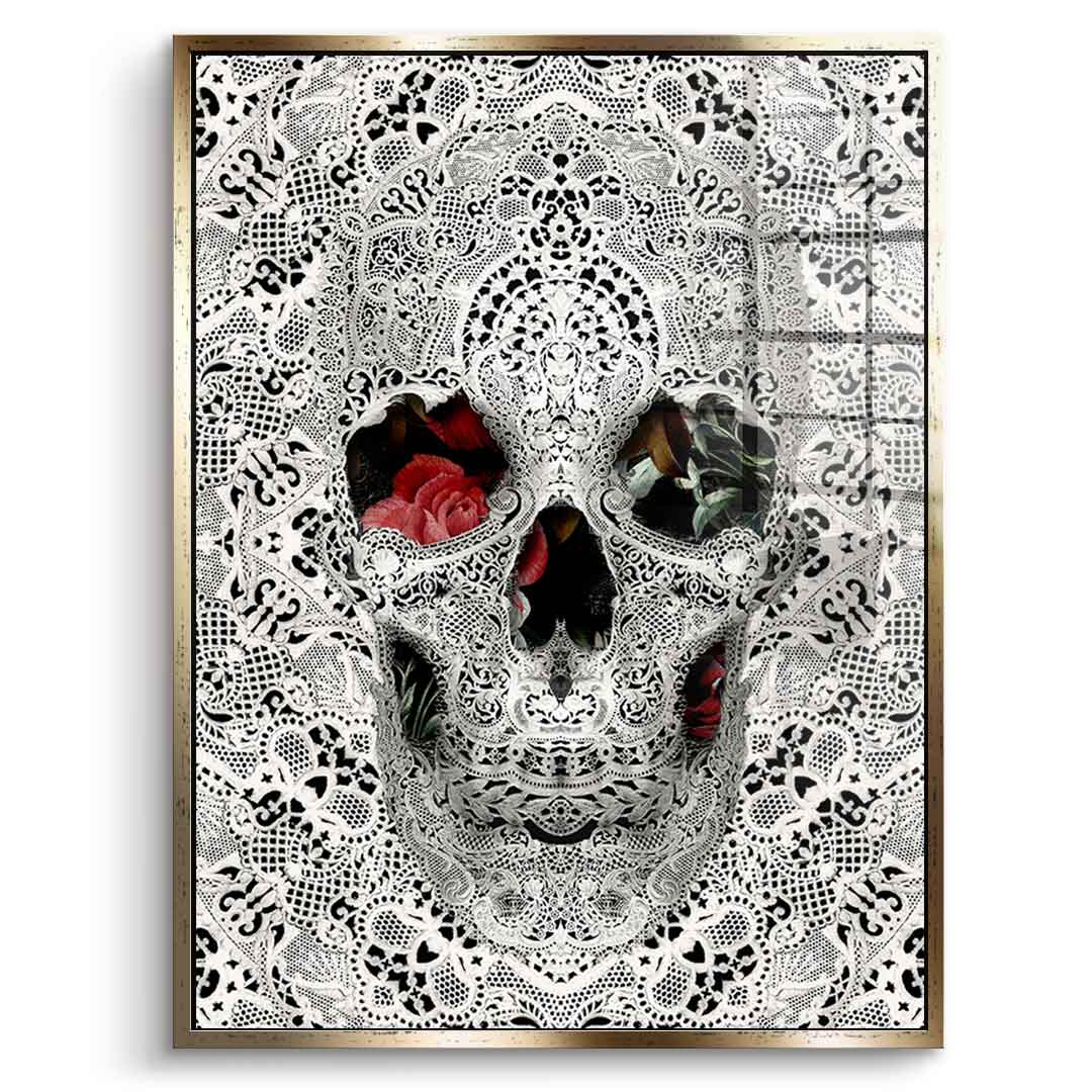 Lace Skull - Acrylglas