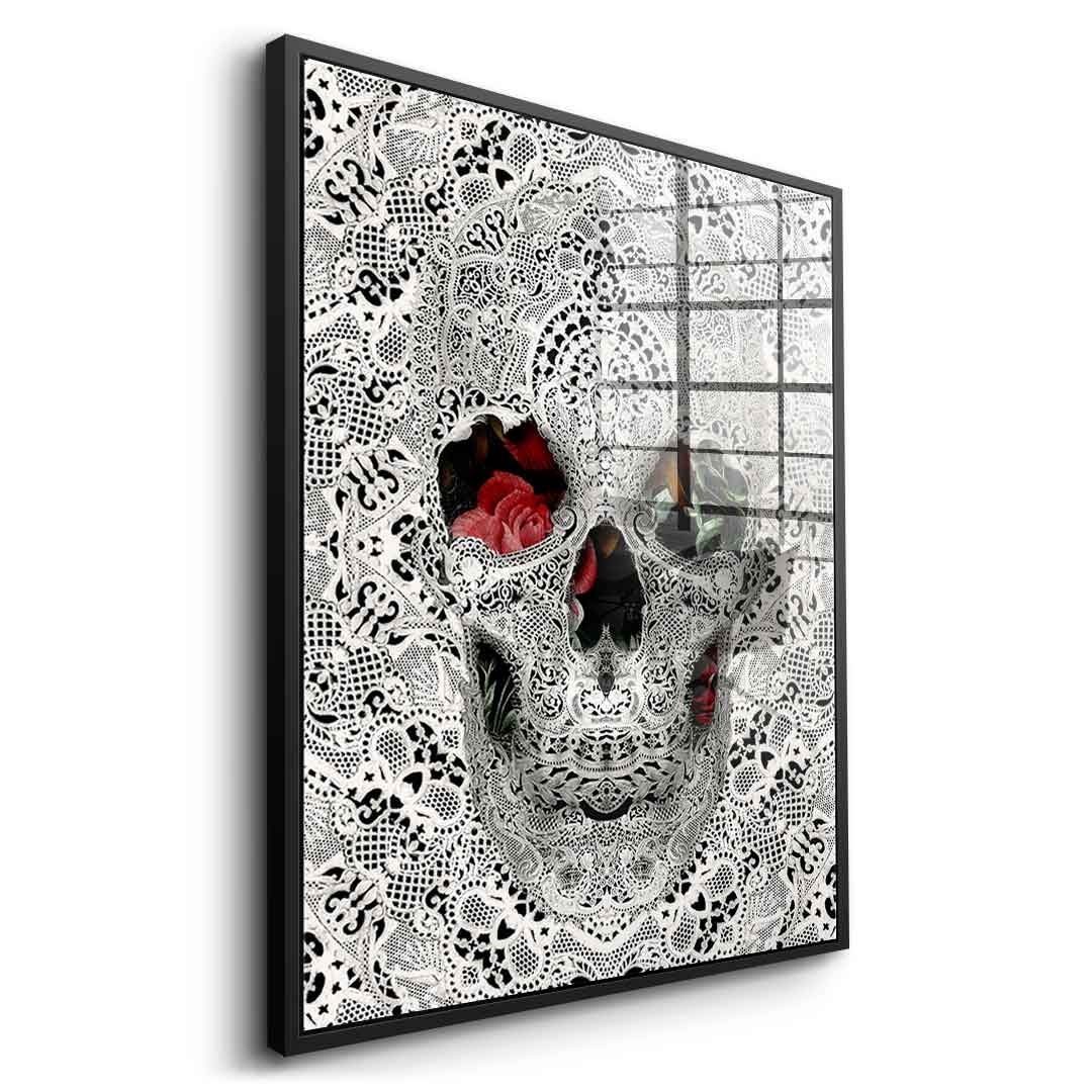 Lace Skull - Acrylglas