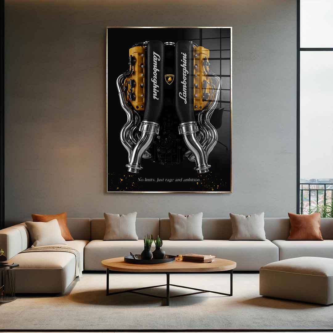 Lamborghini Engine - Acrylic glass