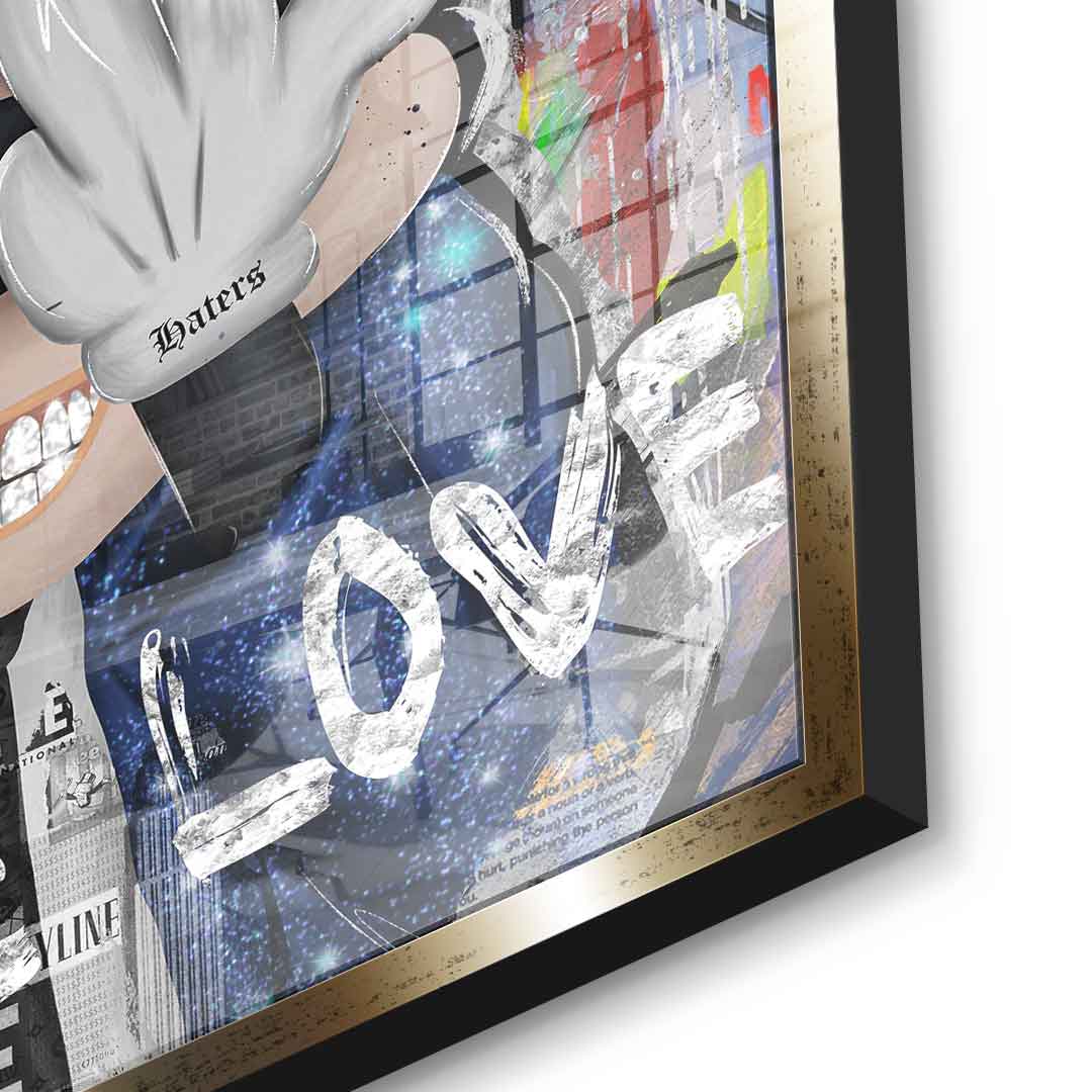 Less Hate More Love - Acrylglas