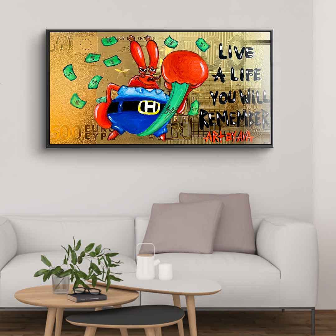 Live A Life You Will Remember - Acrylglas