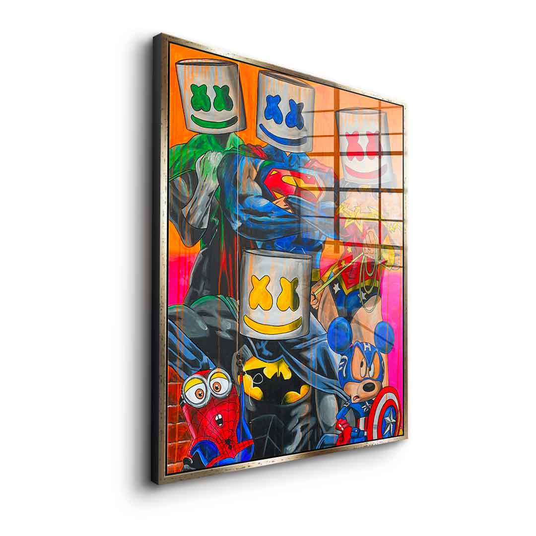 Marshmello Heros – szkło akrylowe