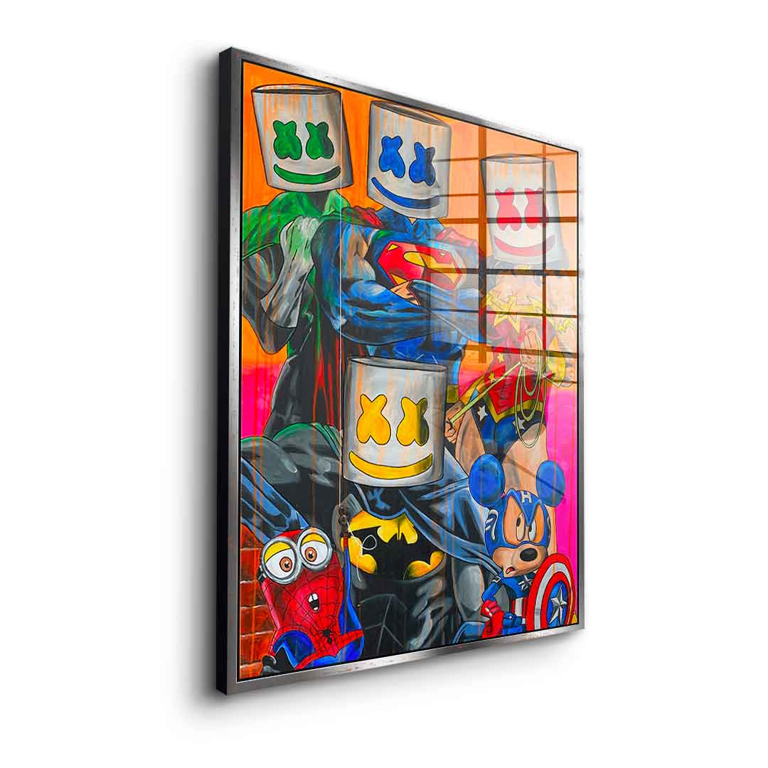 Marshmello Heros – szkło akrylowe