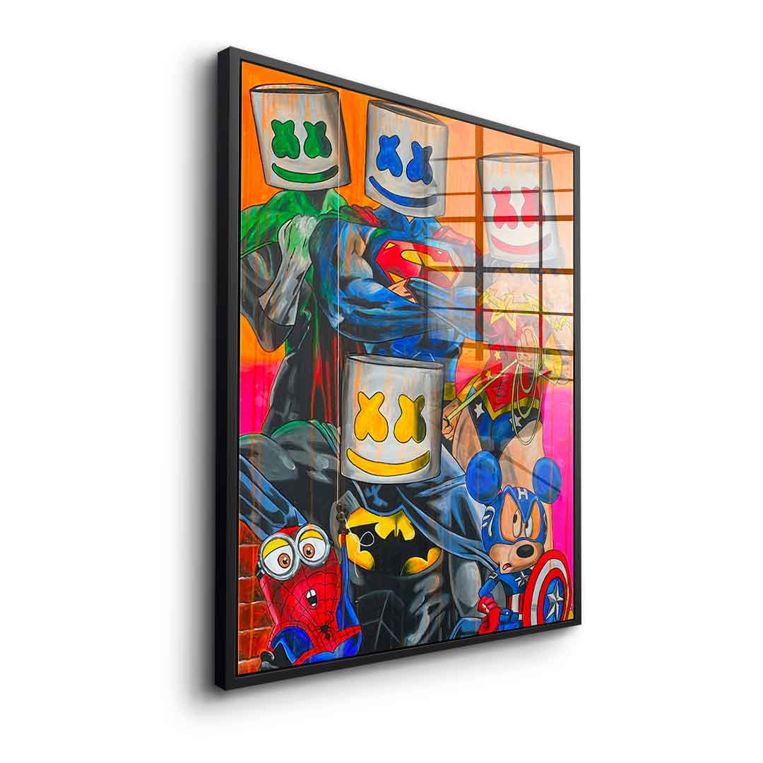 Marshmello Heros – szkło akrylowe