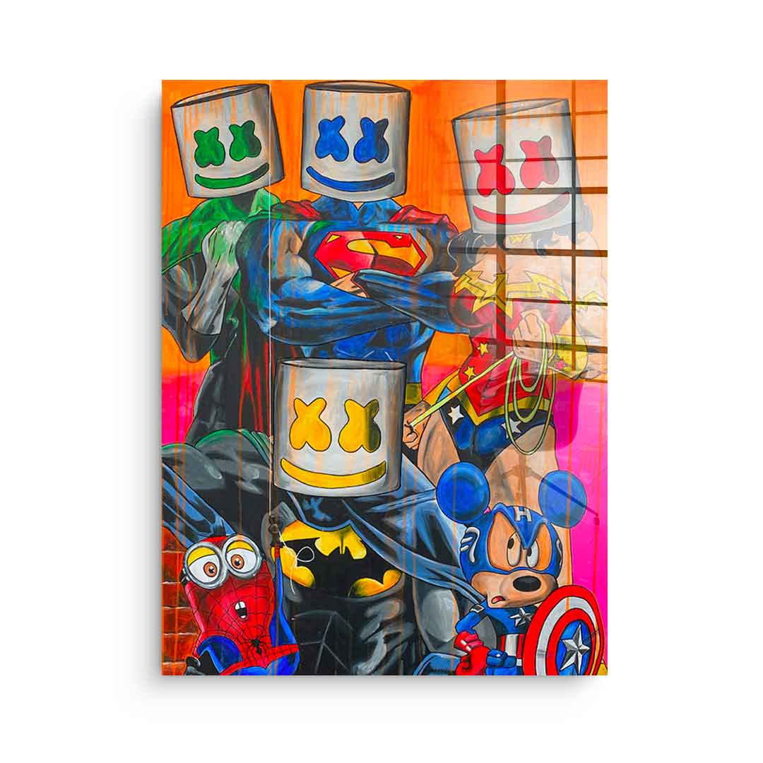 Marshmello Heros – szkło akrylowe