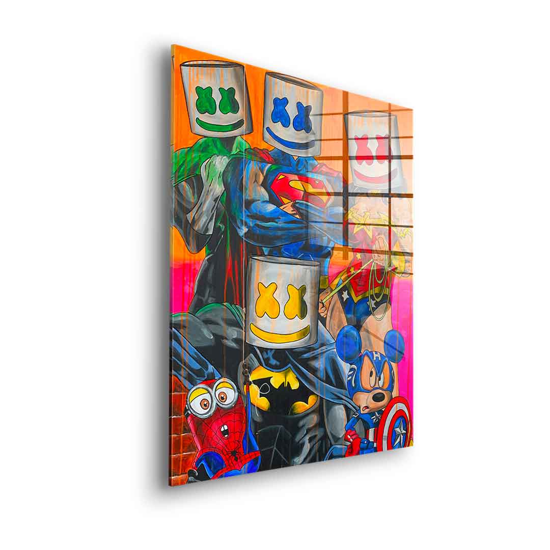 Marshmello Heros – szkło akrylowe