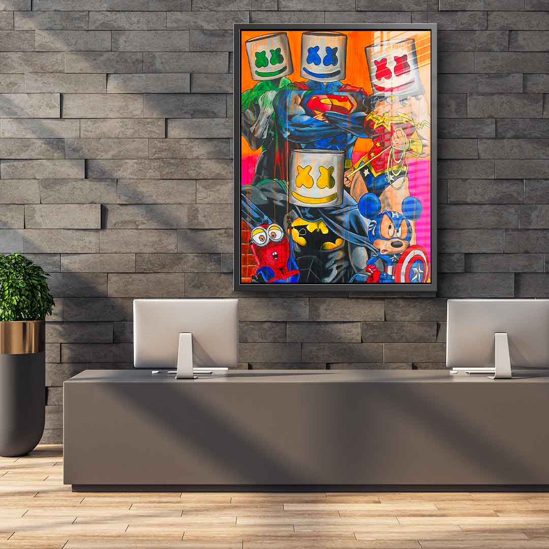 Marshmello Heros – szkło akrylowe