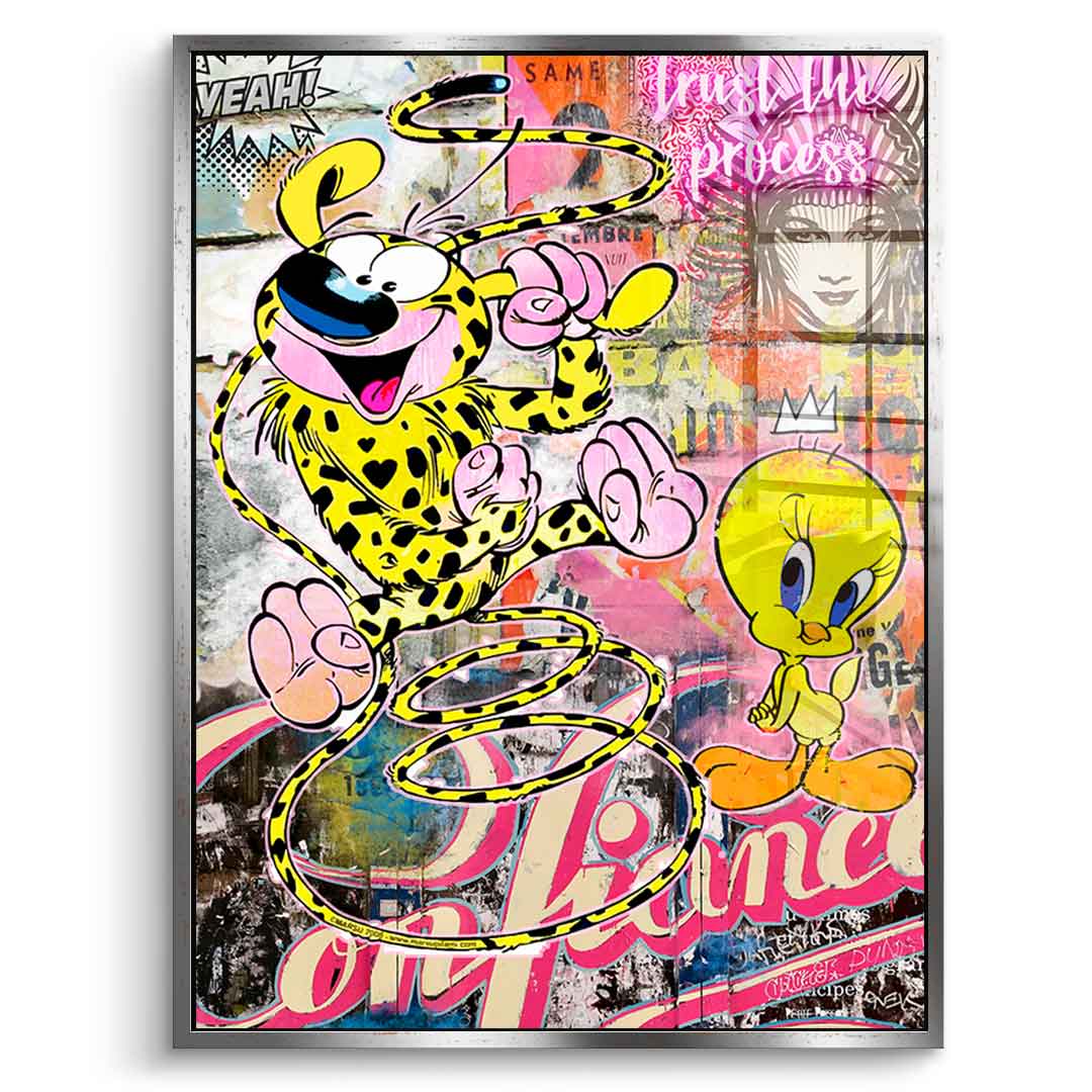 Marsu & Tweety - Acrylglas