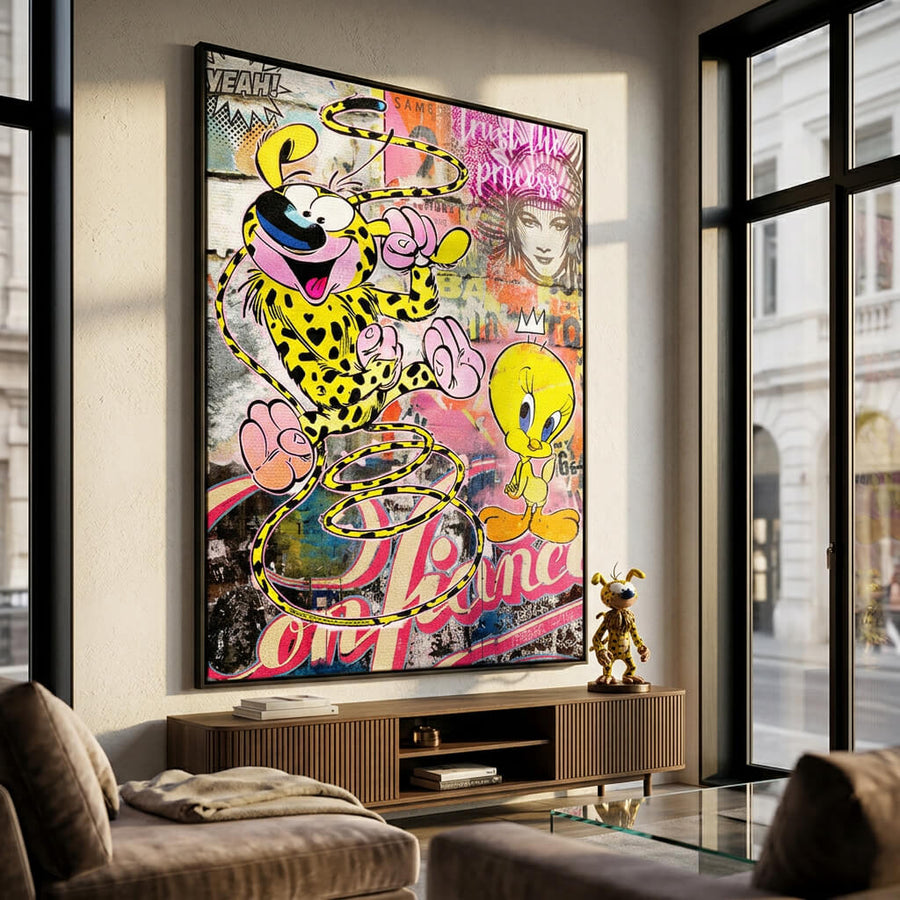 Marsu & Tweety - Acrylglas