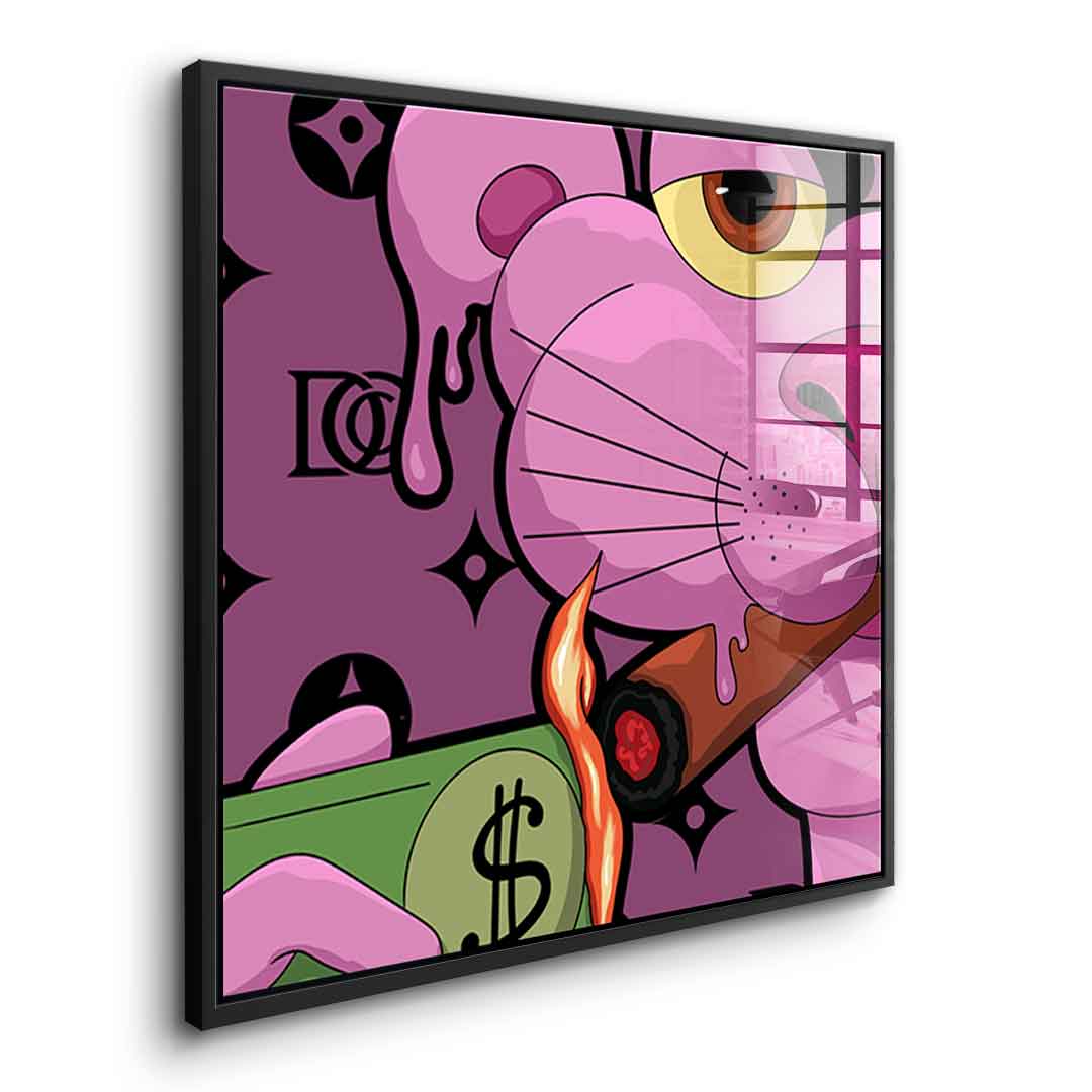 Melting Panther - Quadrat Edition - Acrylglas