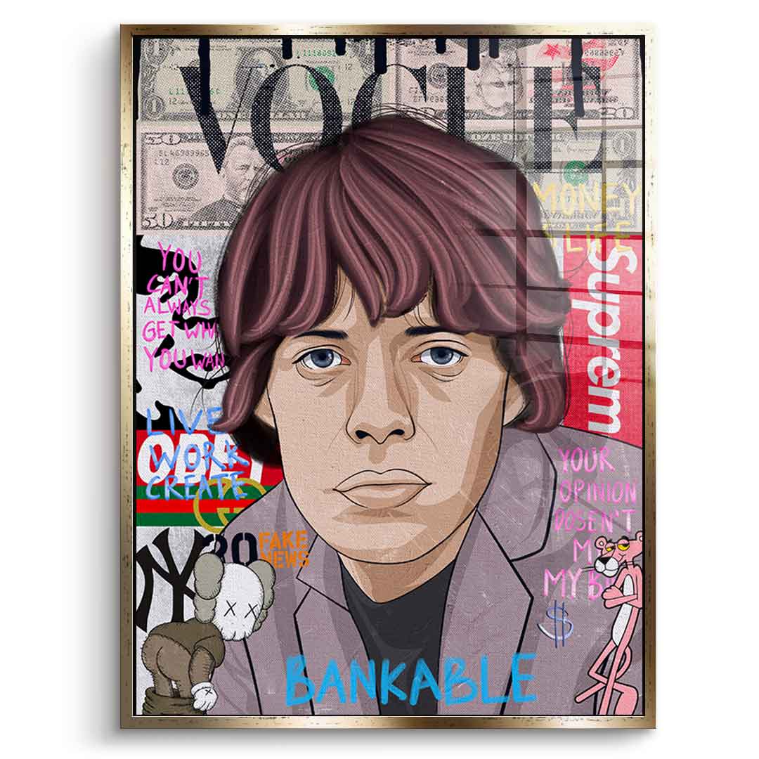 Mick Jagger - Acrylglas