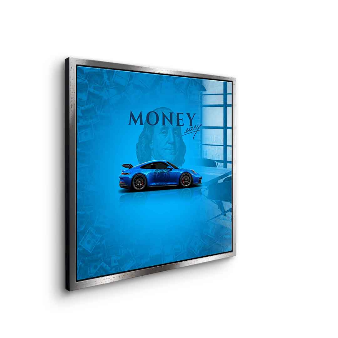 Money easy Blue – szkło akrylowe