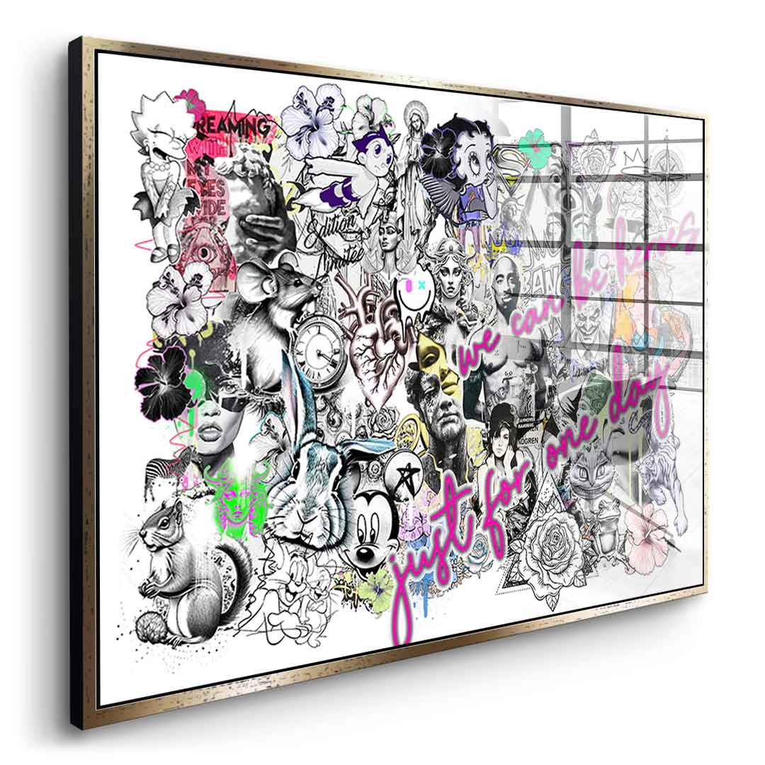 Pop Art Collage - Acrylic Glass