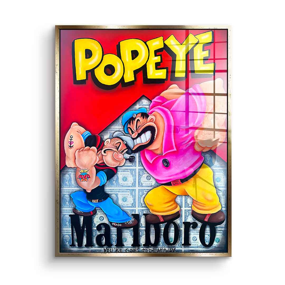 Popeye vs. Bluto - Acrylglas